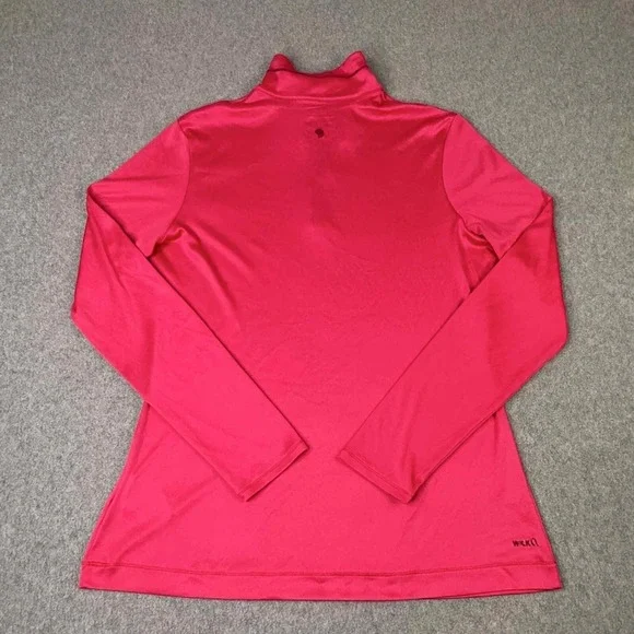 Mountain Hardware 1/4 Zip Mock Neck Pink Pullover Wicking Women's Size M Outdoor - Picture 5 of 10
